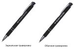 Ручка шариковая, Legend Soft Touch Mirror Silver, черная/черная — изображение 2