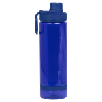 Бутылка для воды Oslo, 700 мл, пластиковая, с силиконовым кольцом, синяя — изображение 2