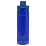 Бутылка для воды Oslo, 700 мл, пластиковая, с силиконовым кольцом, синяя — изображение 3