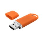 Флешка “Shape” с покрытием Софт Тач 16 GB, оранжевая — изображение 2